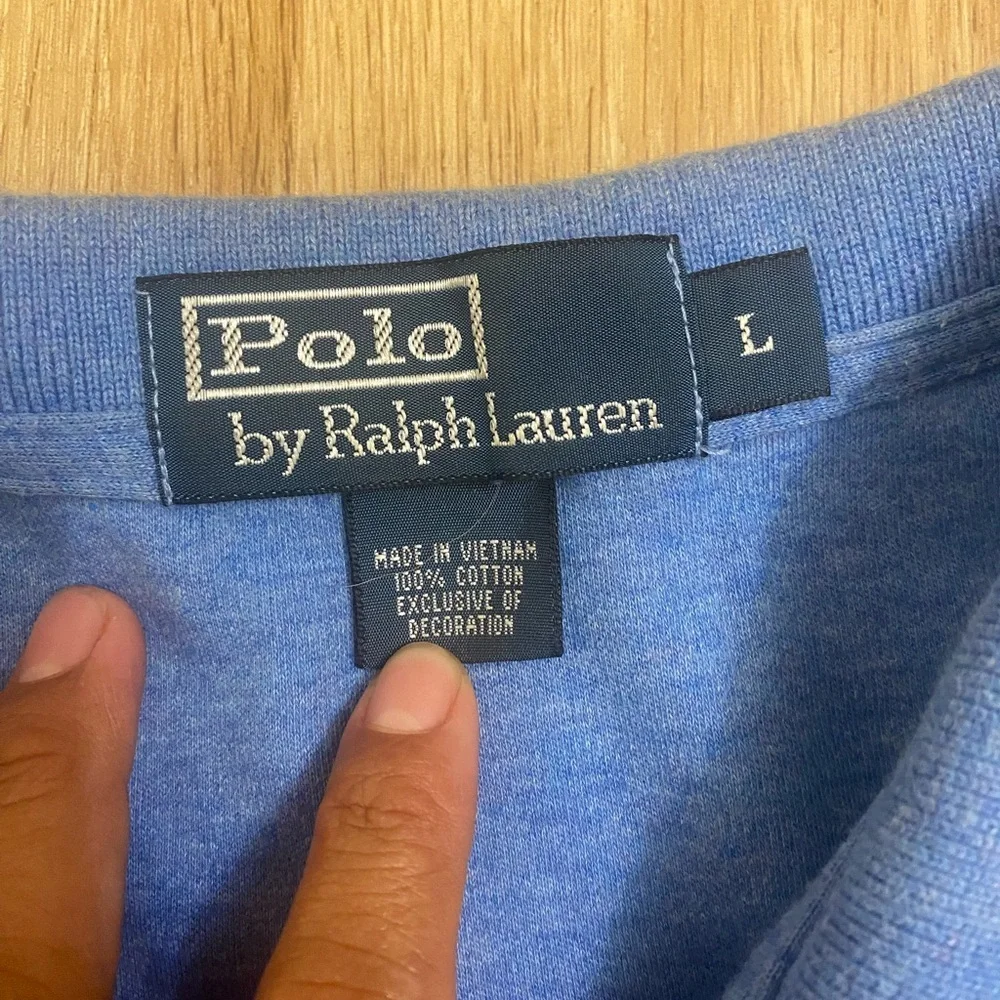 Polo by Ralph Lauren Men's Polo in Heathered Blue